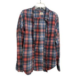 J. Crew Men’s Button Down Plaid Shirt Size M